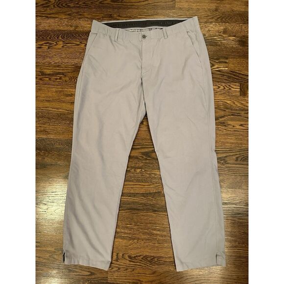 Under Armour Loose‎ Men's UA Match Play Golf Pants Size 40x32 Gray - Picture 2 of 3
